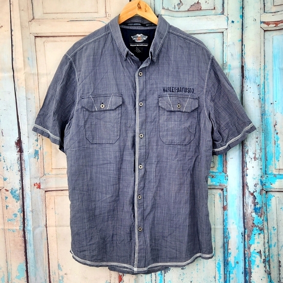 Harley-Davidson Button Down Shirt - Picture 1 of 7